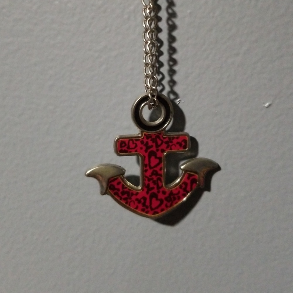 Claire's Anchor Long Necklace